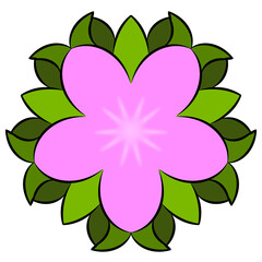 vector illustration of a flower