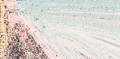 Abstract Pixelated Glitch Wave Background with Pastel Colors