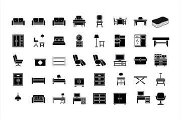 Furniture Icons Set