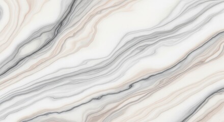 Swirling patterns of white and gray marble create a luxurious and elegant texture, perfect for backgrounds, countertops, and interior design applications