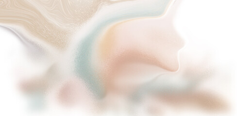 Soft Fluid Abstract Watercolor Texture in Muted Pastel Colors