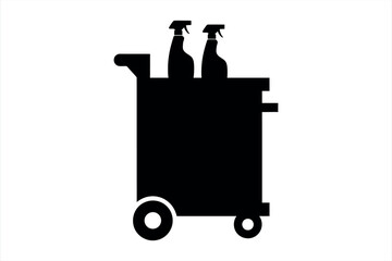 Cleaning cart icon