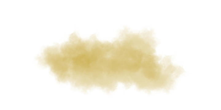 Abstract yellow cloud shape against a black background