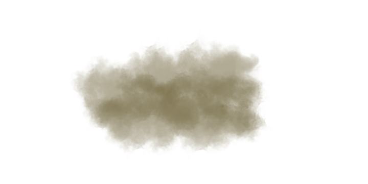 Abstract textured golden brown cloud against a black background