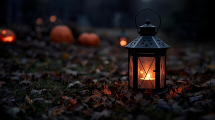 old lantern in the park