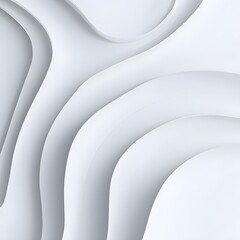 화이트 레이어드 3D 추상 배경 세트