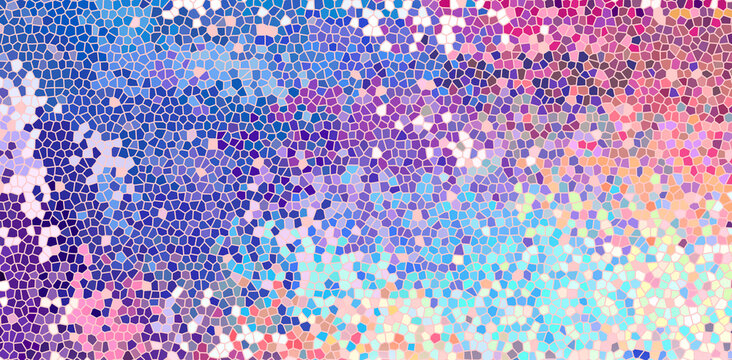 Fototapeta Bright Iridescent Mosaic Pattern Abstract Background