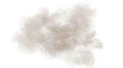 Pixelated brown abstract shape with green accents on black background