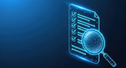 Holographic checklist and magnifying glass for data analysis