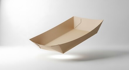 Disposable Kraft Paper Food Serving Boat Tray for Casual Dining Events and Takeout Orders