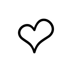 Heart Icon for Love Favorite and Like Symbol