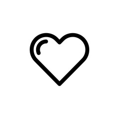 Heart Icon for Love Favorite and Like Symbol