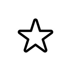 Star Icon for Rating Favorite and Achievement Symbol