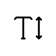 Font Size Icon for Text Adjustment and Display Setting
