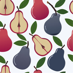 Obraz premium pear citron silhouette scatter, solid fruit wrap tile