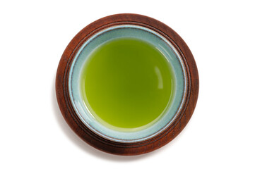 湯呑み茶碗に入れた日本の緑茶