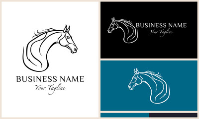Horse head logo design. (4)