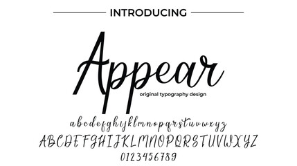 Appear - Elegant Script Font for Smooth Handwritten Design and Creative Typography