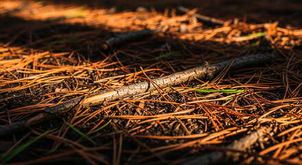 Pine Needles on Soil