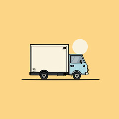 Transport vehicle flat icon