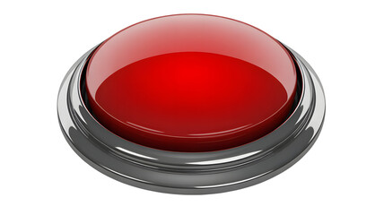 Press vibrant red button for immediate action or important decision making