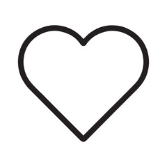 Simple Heart Icon: An elegant and minimalistic heart icon, a universal symbol of affection, love, and appreciation.