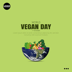 World Vegan Day, celebrated on November 1st, promotes the benefits of veganism for health.