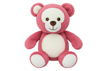 Adorable pink plush teddy bear ready for snuggles and comfort