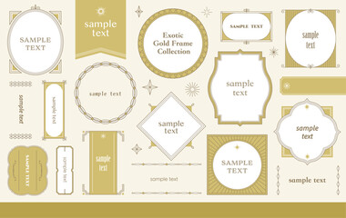 エキゾチックなゴールドフレームデザインコレクション © maruha
