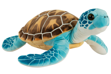 Adorable plush sea turtle toy for ocean themed nursery decor or gifts