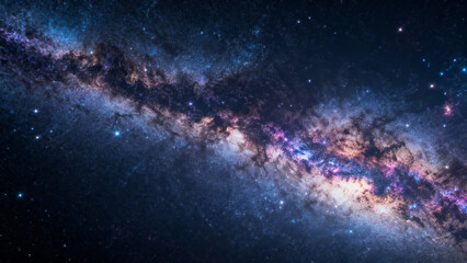 Fototapeta premium Milky Way galaxy with stars and nebula