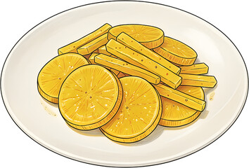 Yellow Pickled Radish