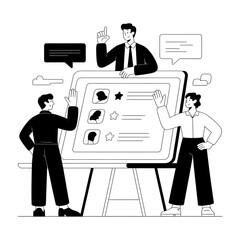 “Business Team Discussing Project Strategy – Corporate Planning and Teamwork Concept”