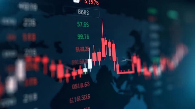 Infographic showing selling pressure analysis with order book imbalance bid ask spread widening and accumulation of red trade executions on exchange map in  Photo Stock  Concept  and empty space on th