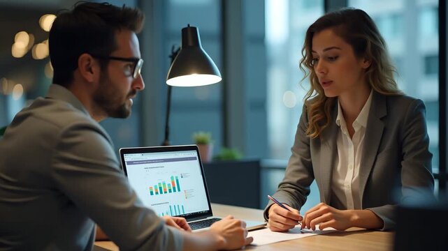 Entrepreneurs exploring import business USA opportunities sourcing foreign products managing regulatory compliance cost analysis modern entrepreneurial environment in  Photo Stock  Concept  and empty 