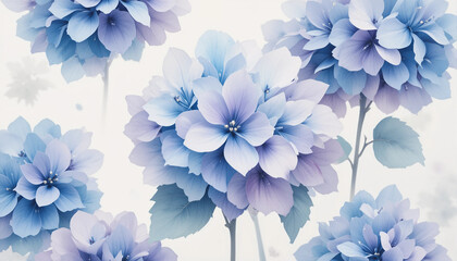 blue flowers background