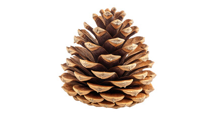 Realistic Pine Cone Isolated on Transparent Background for Nature and Holiday Design