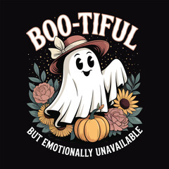 Halloween Spooky Sublimation T-Shirt and poster Design. 