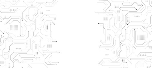 electronic circuit boardabstract blue background with lines	