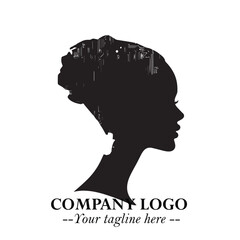 woman, robot, head, logo, symbol, black, white, background, beautiful, futuristic, minimalist, vector, illustration, design, art, modern, clean, abstract, creative, outline, silhouette, cyber, android