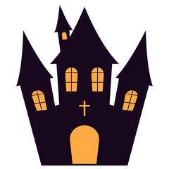 Haunted House Halloween Spooky Elements 