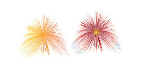 Obraz premium Radiant Fireworks Explosion with Glittering Starburst Light Effect for Celebration Background