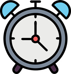 vector icon alarm clock illustration