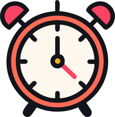 vector icon alarm clock illustration