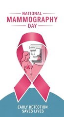 National Mammography Day: Pink Ribbon for Early Breast Cancer Detection & Screening