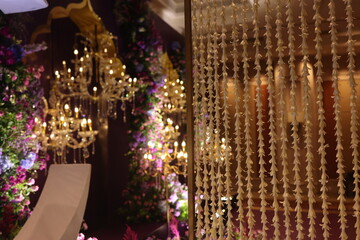 flower decoration in stage decor