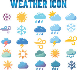 Obraz premium weather icons set