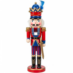Nutcracker Soldier: A festive nutcracker soldier stands at attention, resplendent in his uniform, embodying the spirit of the season with his stately presence and charming details.