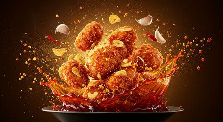 Garlic Soy Chicken Bites Splash