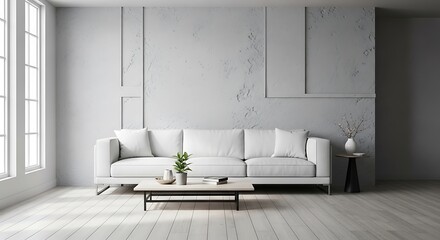 Minimalist living room interior